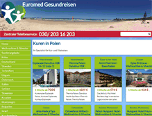 Tablet Screenshot of euromed-kurreisen.de